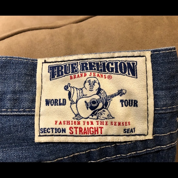 True Religion STRAIGHT leg light wash jeans - Picture 4 of 5